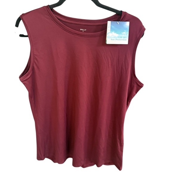 Vibrant Red Sleeveless Muscle Tee - Picture 1 of 5